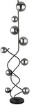 Stehleuchte Standlampe 6-Flammig LED Glas Rauchfarben H 159 cm Wohnzimmerlampe