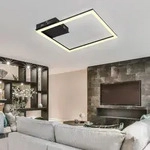 Deckenleuchte Deckenlampe Schlafzimmerleuchte Wohnzimmerlampe, Metall schwarz...