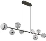 Pendelleuchte Deckenlampe H&auml;ngelampe LED Metall Dimmbar Fernbedienung L 110 cm
