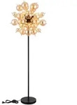 Wohnzimmerleuchte Stehleuchte Standlampe Glaskugeln Amber Gold 6-Flammig 155cm