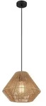 Pendelleuchte H&auml;ngelampe Deckenleuchte Esszimmerlampe Naturfarbe Metall D 35 cm