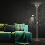 Deckenfluter Stehlampe LED dimmbar mit Leselampe LED-Stehlampen mit Dimmer, Lesespot