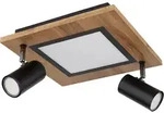 Deckenleuchte Holz eckig Deckenlampe Wohnzimmer Spots Deckenleuchte schwarz, Strahler