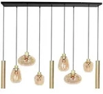 Deckenlampe Pendelleuchte H&auml;ngeleuchte LED Spots Wohnzimmerlampe Messing 145cm