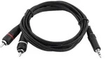 Audio-Kabel 3,5mm Klinke 1,5m AUX Line In Stereo Chinch Kabel Cinchkabel Stereokabel