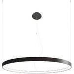 H&auml;ngelampe Pendelleuchte Wohnzimmerlampe rund LED Esszimmerleuchte Ring schwarz