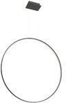 Pendelleuchte H&auml;ngelampe Ring Designlampe Esszimmerleuchte schwarz LED L 110 cm