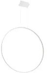H&auml;ngeleuchte Pendellampe Designleuchte wei&szlig; LED Ring Wohnzimmerleuchte L 110 cm