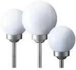 3er Set LED Solar Leuchte Kugeln Steckleuchten Gartenlampe Solarleuchte 15 und...