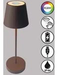 Tischleuchte Au&szlig;enleuchte LED Akku RGBW Dimmbar Gartenleuchte H 34 cm