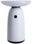 Tischleuchte Beistellleuchte Au&szlig;enlampe LED Akku wei&szlig; Touchdimmer Alu Wohnzimmer