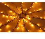 LED Lichterkette Gartendeko Weihnachtskette Innen- und Au&szlig;en H 200 cm 1800K