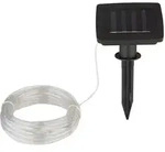 LED Lichterkette Solar Solarlichterkette mit Erdspie&szlig; mehrfarbig farbige LED