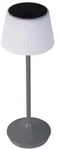 Tischlampe Au&szlig;enlampe Tischleuchte LED Akkulampe Touchdimmer grau H 38 cm