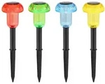 Solarleuchte Erdspie&szlig; Solarlampe Au&szlig;en bunt Balkonlampe Deko Steckleuchte...