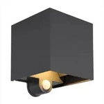 Au&szlig;enleuchte Wandleuchte Wandlampe Gartenleuchte Alu schwarz verstellbar LED