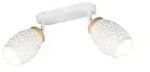 Deckenleuchte Spotleuchte Spotlampe Metall wei&szlig; E14 drehbar L 28 cm