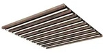 Deckenlampe Deckenleuchte Holzleuchte dimmbar Fernbedienung braun LED L 60 cm