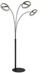 Stehlampe Stehleuchte Wohnzimmerlampe beweglich schwarz Touchdimmer LED H 190 cm