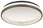 Deckenlampe Deckenleuchte Wohnzimmerlampe grau Kristalle 3 Stufen LED D 39,7 cm