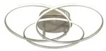 Deckenleuchte Deckenlampe Schlafzimmerleuchte Ringe Alu verstellbar silber LED
