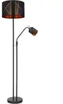 LED Stehlampe mit Leselampe Deckenfluter dimmbar mit Fernbedienung, RGB...