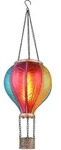 Solarlampe H&auml;ngeleuchte Au&szlig;enlampe Hei&szlig;luftballon bunt Feuereffekt Gartendeko