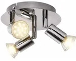 LED Deckenleuchte Badezimmerlampe Spotleuchte schwenkbar Deckenlampe chrom