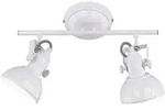 Deckenleuchte 2 Flammig wei&szlig; Deckenlampe Strahler Deckenspot Wohnzimmer wei&szlig;, Spots