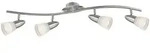 LED Decken Lampe Leuchte Nickel Matt Chrom Glas Spot Beweglich Schlaf Zimmer