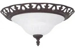 Klassische 2-flg Deckenleuchte Schlafzimmer Rostfarbig Licht TRIO 6102021-24
