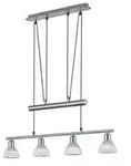 Schicke 24W LED Pendel H&auml;nge Leuchte B&uuml;ro h&ouml;henverstellbar Licht TRIO 371010407