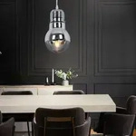H&auml;ngeleuchte Gl&uuml;hbirnenform Glas Esszimmerleuchte h&auml;ngend Retro Pendelleuchte