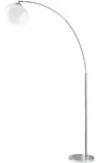 Bogenleuchte Leseleuchte Stehleuchte Wohnzimmerlampe Standleuchte, Metall Acryl Chrom