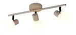 Deckenleuchte Wandlampe Flurleuchte warm beige Metall E14 3-flammig L 45 cm