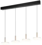 LED Deckenleuchte Wohnzimmerlampe Metall Coffee 4-flammig Switch Dimmer B 115 cm