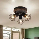 Deckenleuchte Deckenlampe Spotleuchte Wohnzimmerlampe Schlafzimmer, Spots beweglich 3
