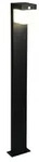 LED Au&szlig;enstehlampe Gartenleuchte Wegeleuchte Solar Metall schwarz Sensor H 100cm