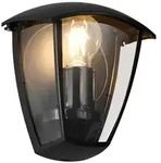 Au&szlig;enwandleuchte Wandlampe Fassadenleuchte Aluminium schwarz E27 IP44 H 20 cm