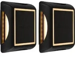Solarlampe schwarz Au&szlig;enleuchte Wandlampe Gartenlampe Bodenstrahler Erdspie&szlig;,...