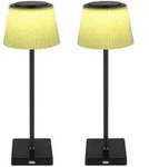 LED Tischlampe Innen Au&szlig;en Akku Tischleuchte CCT dimmbar schwarz gr&uuml;n...