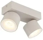 Deckenleuchte Deckenlampe Wohnzimmerlampe Metall LED sandfarben matt L 20,5 cm