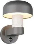 Wandlampe Fassadenleuchte Aluminium anthrazit betonfarben Sensor IP54 H 24,5 cm