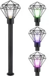 Stehlampe dimmbar mit Fernbedienung Terrassenlampe Au&szlig;enleuchte Industriell LED