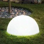 LED Au&szlig;en Solar Lampe Garten Terrassen Strahler Leuchte halb Kugel Weg...