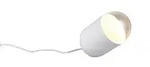 Nachttischleuchte Beistellleuchte Tischlampe E27 wei&szlig; Schlafzimmer H 13,5 cm