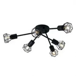Smart RGB LED Decken Leuchte DIMMBAR Retro K&auml;fig Wohn Zimmer Lampe schwarz...