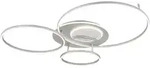 LED Deckenleuchte Wohnzimmerlampe Metall silber dimmbar Fernbedienung L 116 cm