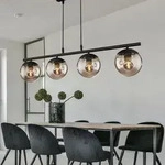 Kugel Design Decken Pendel Leuchte rauch Wohn Zimmer Beleuchtung Glas Lampe...