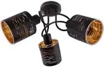 Decken Lampe Muster Ess Zimmer Spot Rondell Gold FERNBEDIENUNG im Set inkl. RGB...